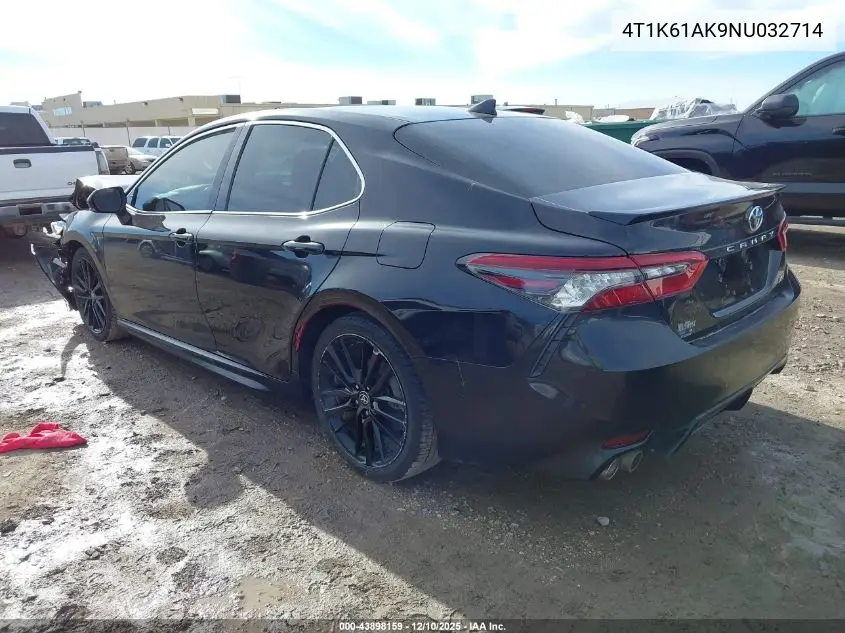 4T1K61AK9NU032714 2022 Toyota Camry Xse