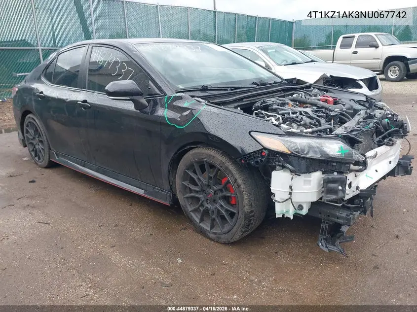 4T1KZ1AK3NU067742 2022 Toyota Camry Trd