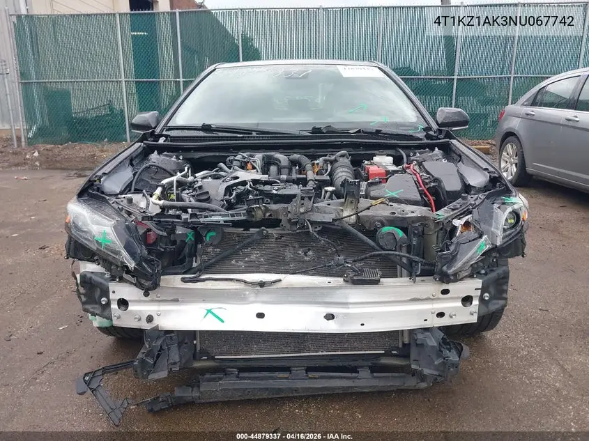 4T1KZ1AK3NU067742 2022 Toyota Camry Trd