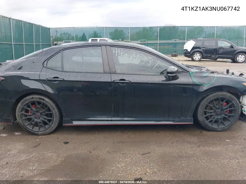 4T1KZ1AK3NU067742 2022 Toyota Camry Trd