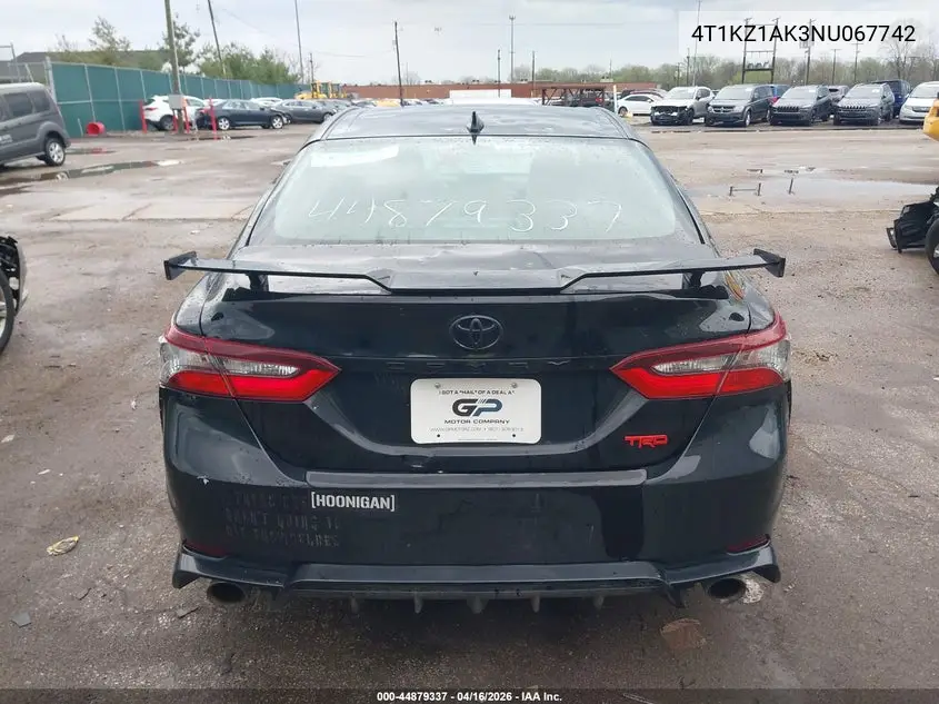 4T1KZ1AK3NU067742 2022 Toyota Camry Trd