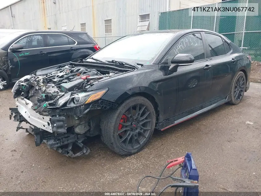 4T1KZ1AK3NU067742 2022 Toyota Camry Trd