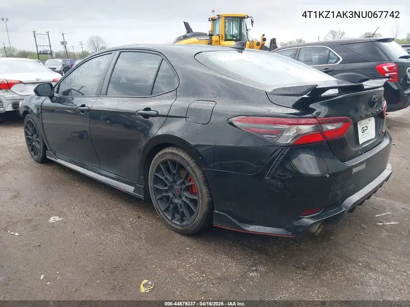 4T1KZ1AK3NU067742 2022 Toyota Camry Trd