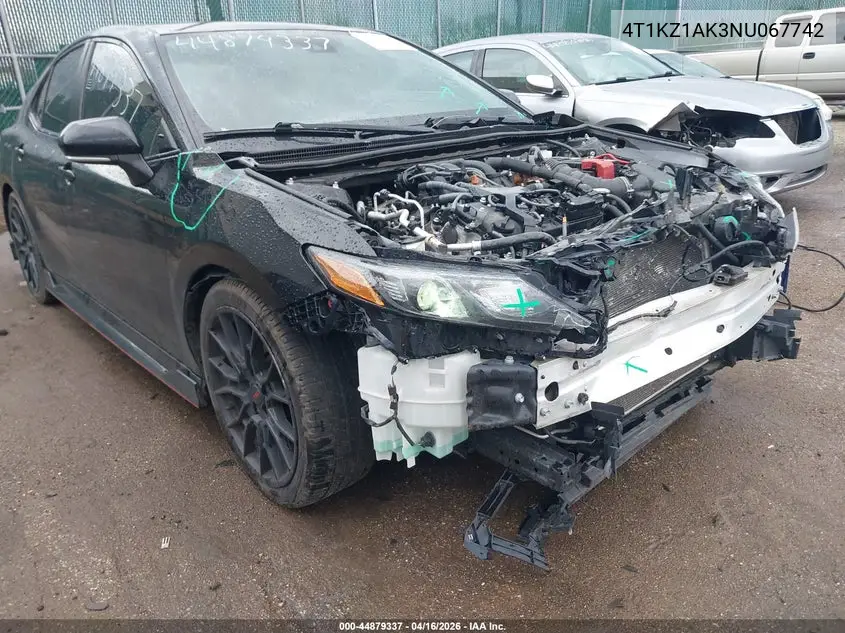 4T1KZ1AK3NU067742 2022 Toyota Camry Trd