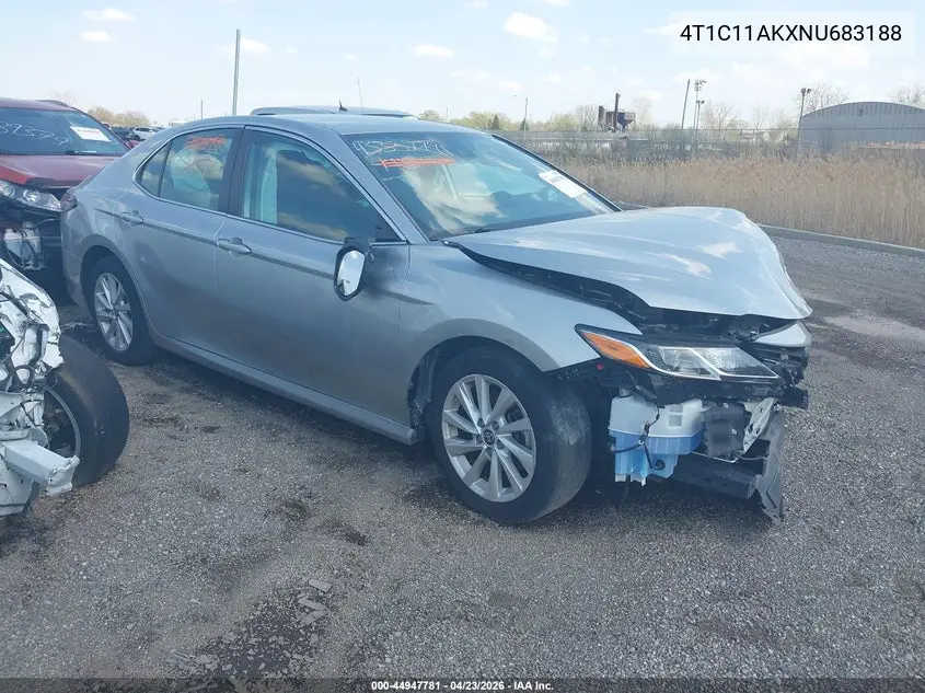 4T1C11AKXNU683188 2022 Toyota Camry Le