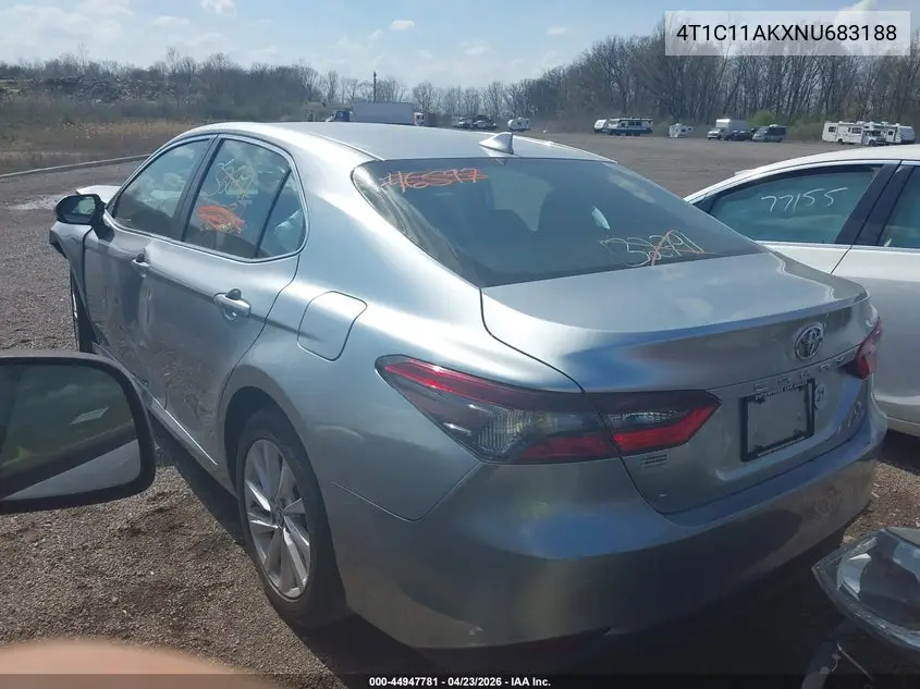 4T1C11AKXNU683188 2022 Toyota Camry Le