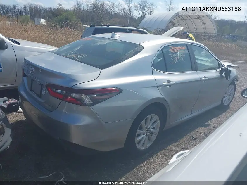 4T1C11AKXNU683188 2022 Toyota Camry Le