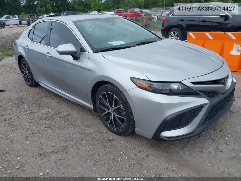 2022 Toyota Camry Se VIN: 4T1G11AK3NU714427 Lot: 45411899