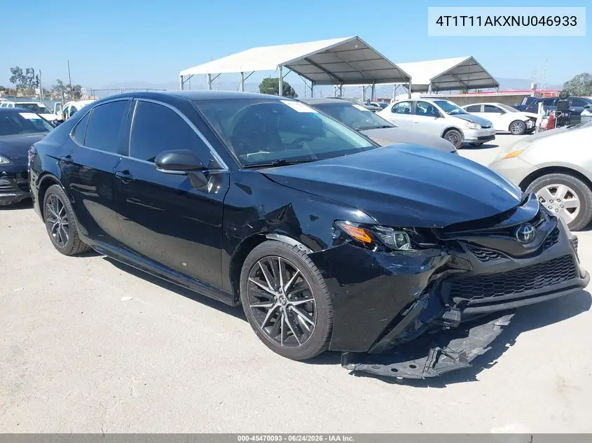 2022 Toyota Camry Se VIN: 4T1T11AKXNU046933 Lot: 45470093