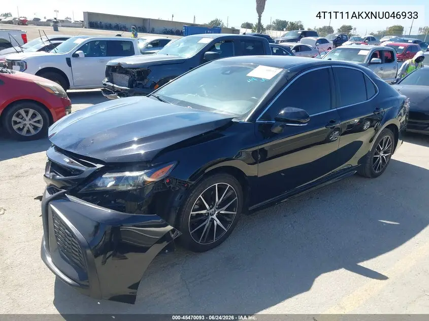 2022 Toyota Camry Se VIN: 4T1T11AKXNU046933 Lot: 45470093