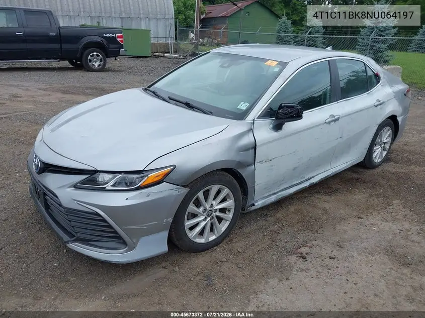 2022 Toyota Camry Le Awd VIN: 4T1C11BK8NU064197 Lot: 45673372