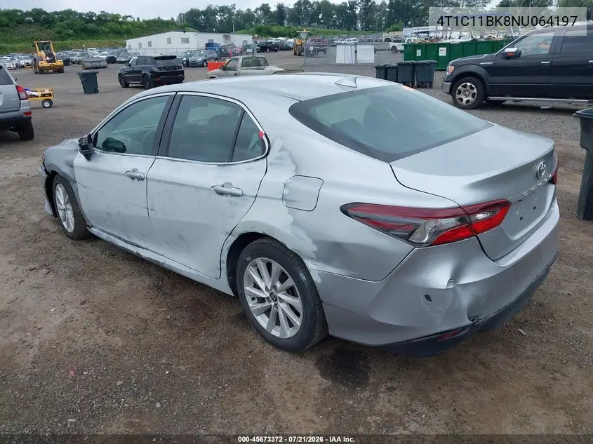 2022 Toyota Camry Le Awd VIN: 4T1C11BK8NU064197 Lot: 45673372