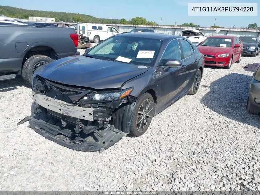 4T1G11AK3PU794220 2023 Toyota Camry Se