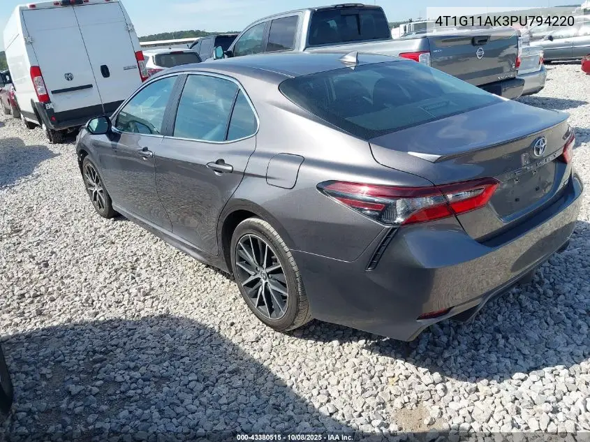 4T1G11AK3PU794220 2023 Toyota Camry Se