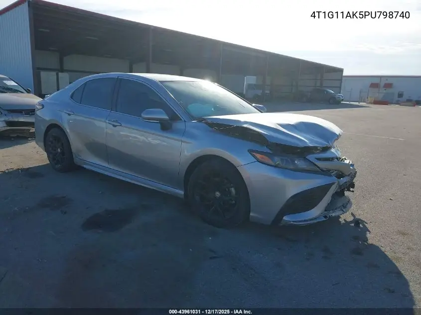4T1G11AK5PU798740 2023 Toyota Camry Se