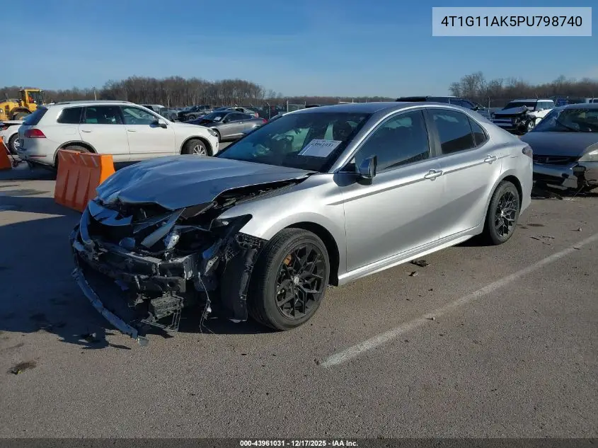 4T1G11AK5PU798740 2023 Toyota Camry Se