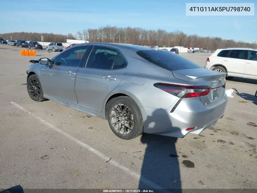 4T1G11AK5PU798740 2023 Toyota Camry Se