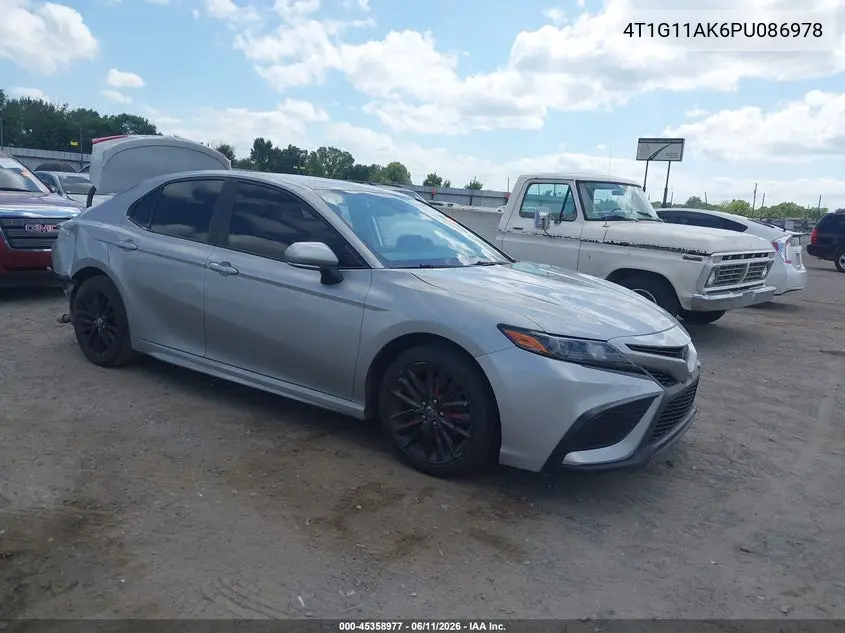 2023 Toyota Camry Se VIN: 4T1G11AK6PU086978 Lot: 45358977