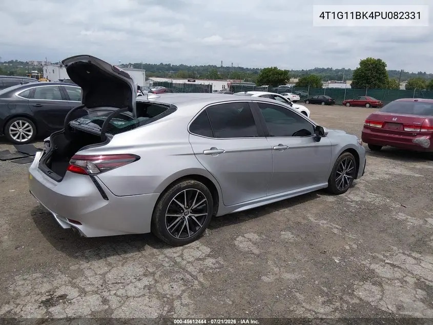 2023 Toyota Camry Se Awd VIN: 4T1G11BK4PU082331 Lot: 45612444