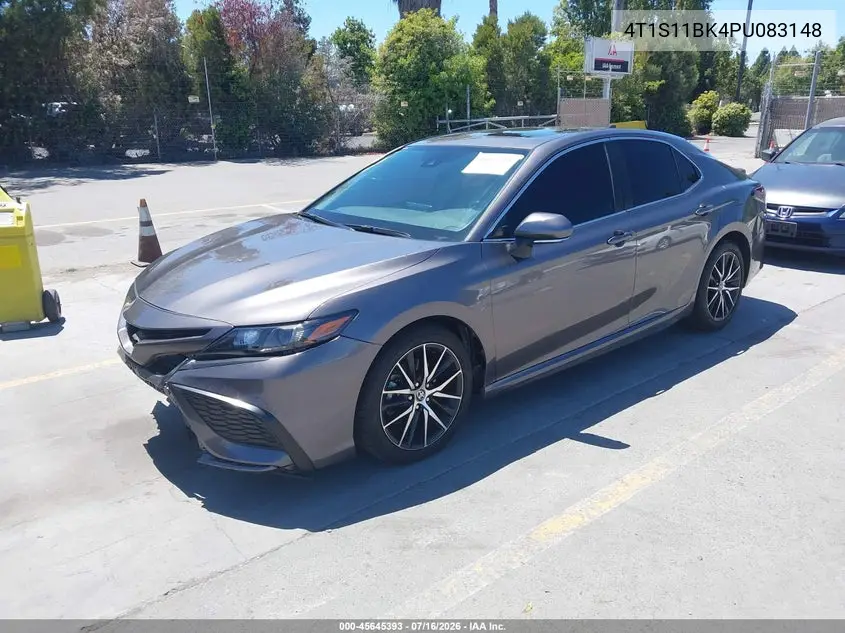 2023 Toyota Camry Se Awd VIN: 4T1S11BK4PU083148 Lot: 45645393