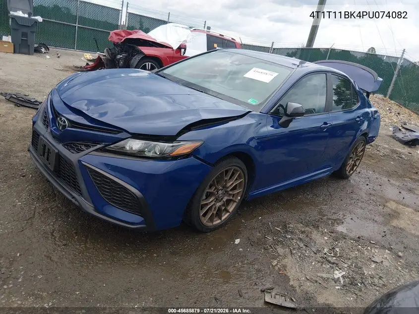 2023 Toyota Camry Se Nightshade Edition Awd VIN: 4T1T11BK4PU074082 Lot: 45685879