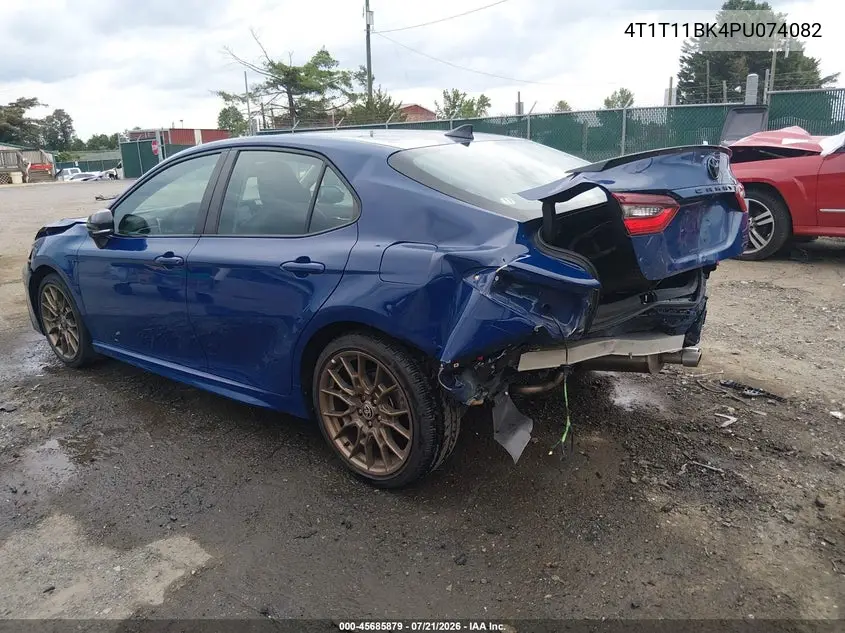 2023 Toyota Camry Se Nightshade Edition Awd VIN: 4T1T11BK4PU074082 Lot: 45685879