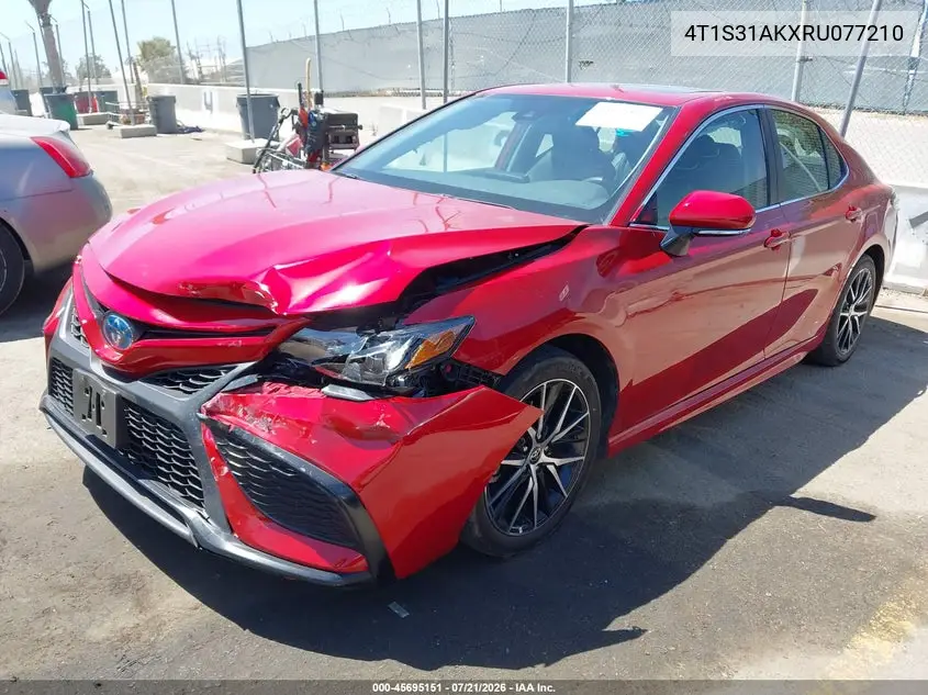 2024 Toyota Camry Hybrid Se VIN: 4T1S31AKXRU077210 Lot: 45695151