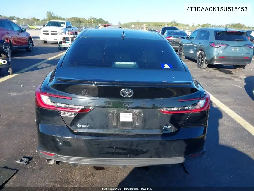 4T1DAACK1SU515453 2025 Toyota Camry Se