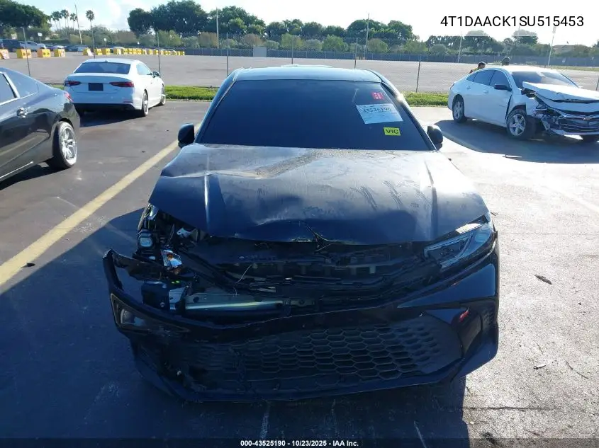4T1DAACK1SU515453 2025 Toyota Camry Se