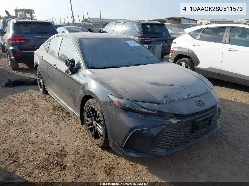 4T1DAACK2SU511573 2025 Toyota Camry Se
