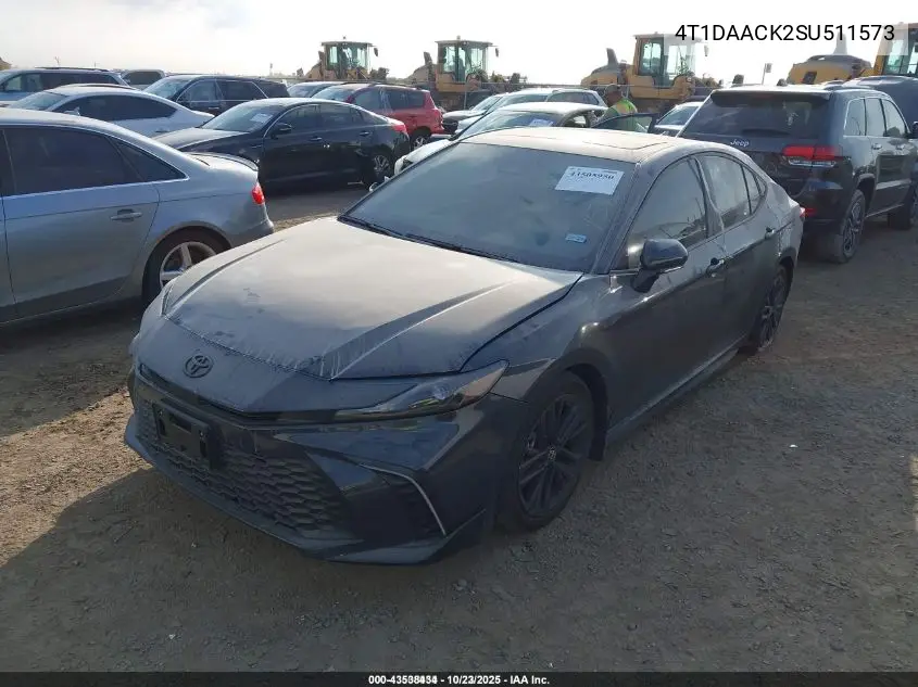 4T1DAACK2SU511573 2025 Toyota Camry Se