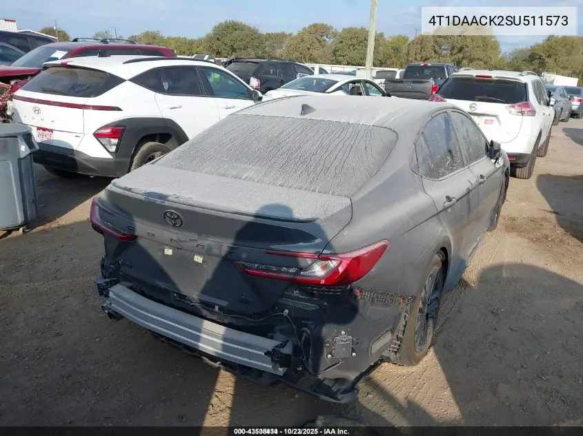 4T1DAACK2SU511573 2025 Toyota Camry Se