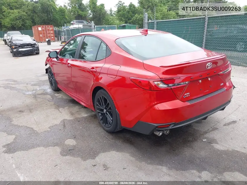 2025 Toyota Camry Se VIN: 4T1DBADK3SU009263 Lot: 45308759