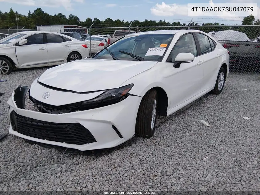 2025 Toyota Camry Le VIN: 4T1DAACK7SU047079 Lot: 45467549