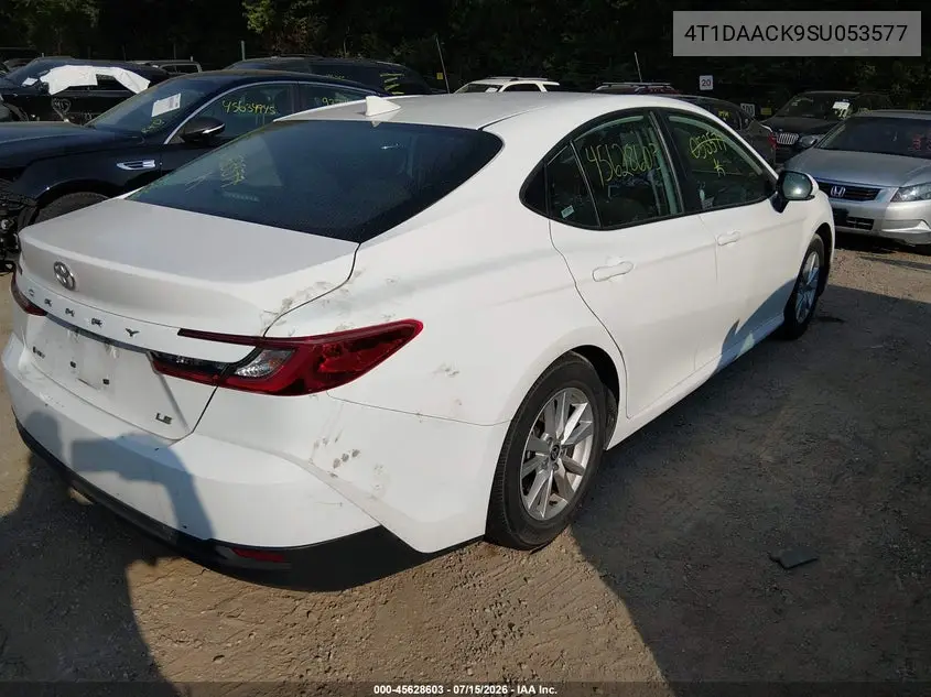 2025 Toyota Camry Le VIN: 4T1DAACK9SU053577 Lot: 45628603