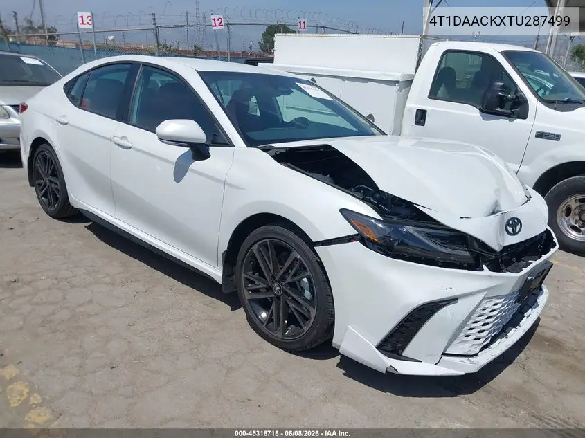 2026 Toyota Camry Xse VIN: 4T1DAACKXTU287499 Lot: 45318718