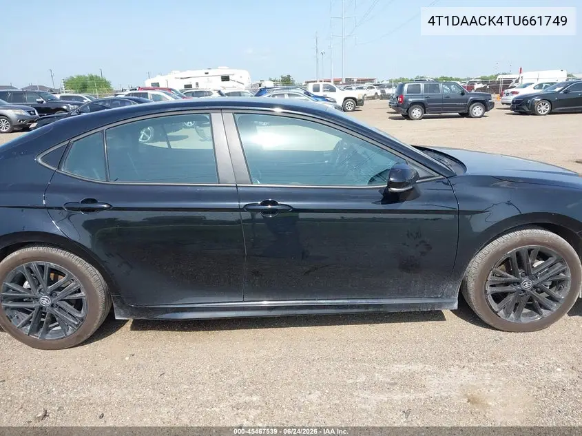 2026 Toyota Camry Se VIN: 4T1DAACK4TU661749 Lot: 45467539