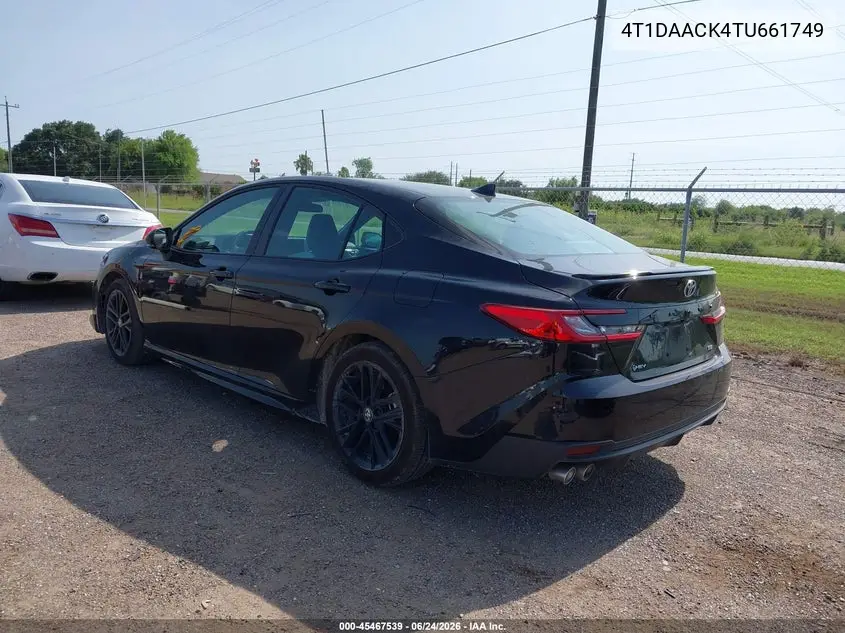 2026 Toyota Camry Se VIN: 4T1DAACK4TU661749 Lot: 45467539