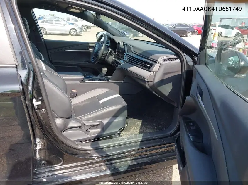 2026 Toyota Camry Se VIN: 4T1DAACK4TU661749 Lot: 45467539