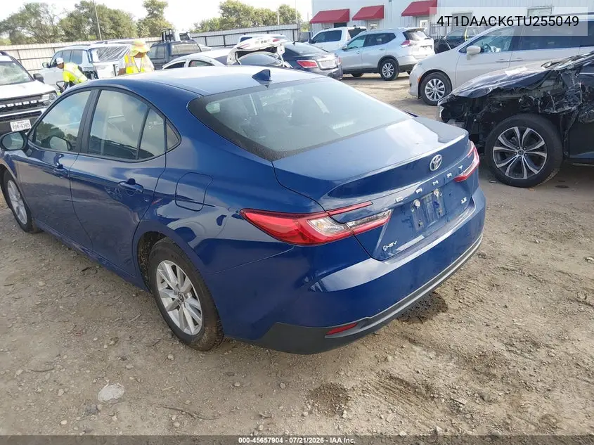 2026 Toyota Camry Le VIN: 4T1DAACK6TU255049 Lot: 45657904