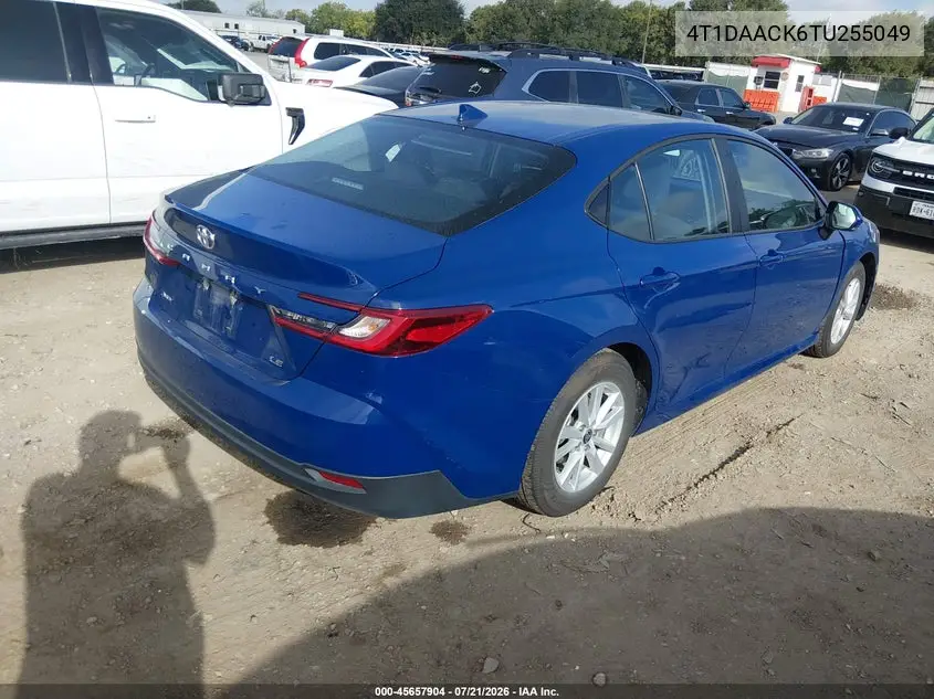 2026 Toyota Camry Le VIN: 4T1DAACK6TU255049 Lot: 45657904