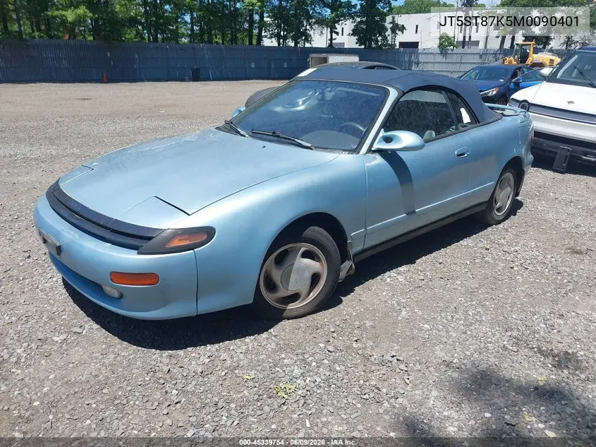 1991 Toyota Celica Gt VIN: JT5ST87K5M0090401 Lot: 45339754