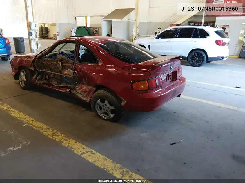 1994 Toyota Celica Gt VIN: JT2ST07N5R0015360 Lot: 44984376