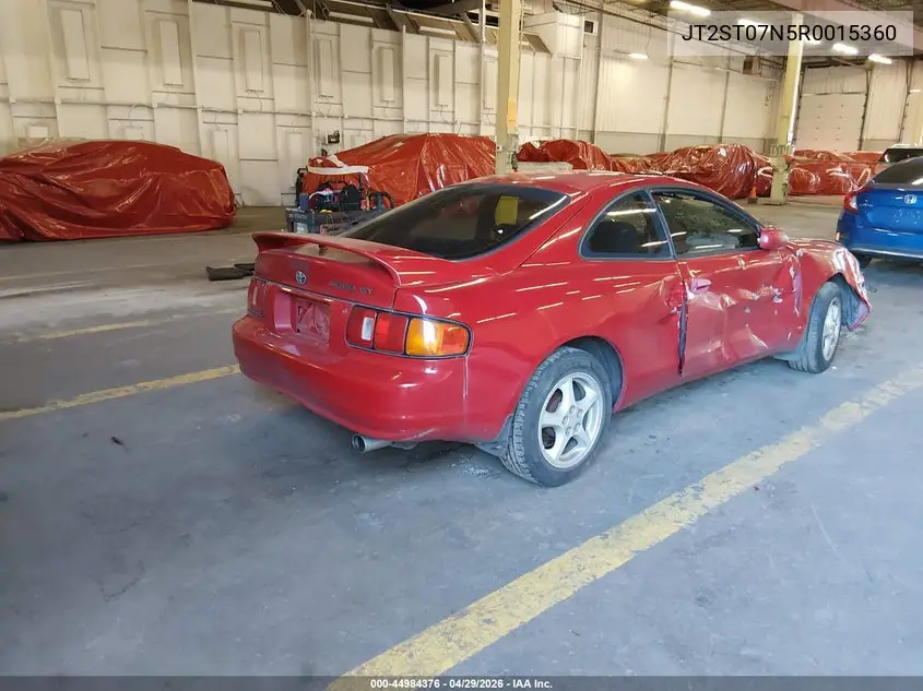 1994 Toyota Celica Gt VIN: JT2ST07N5R0015360 Lot: 44984376