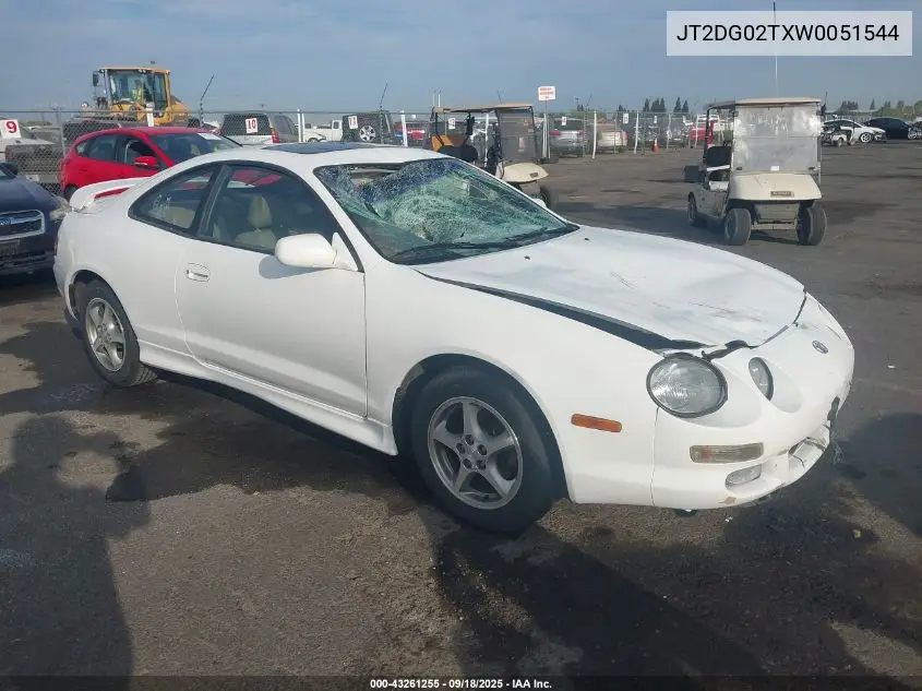 1998 Toyota Celica Gt VIN: JT2DG02TXW0051544 Lot: 43261255