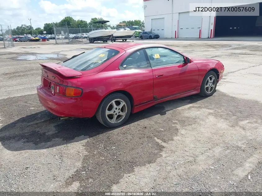 1999 Toyota Celica VIN: JT2DG02T7X0057609 Lot: 45335703