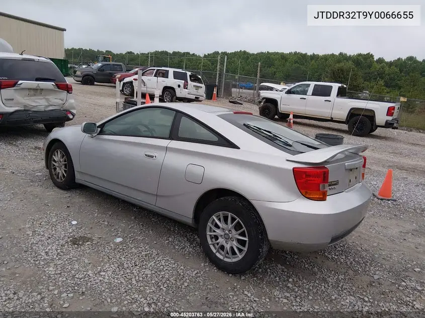 2000 Toyota Celica Gt VIN: JTDDR32T9Y0066655 Lot: 45203763
