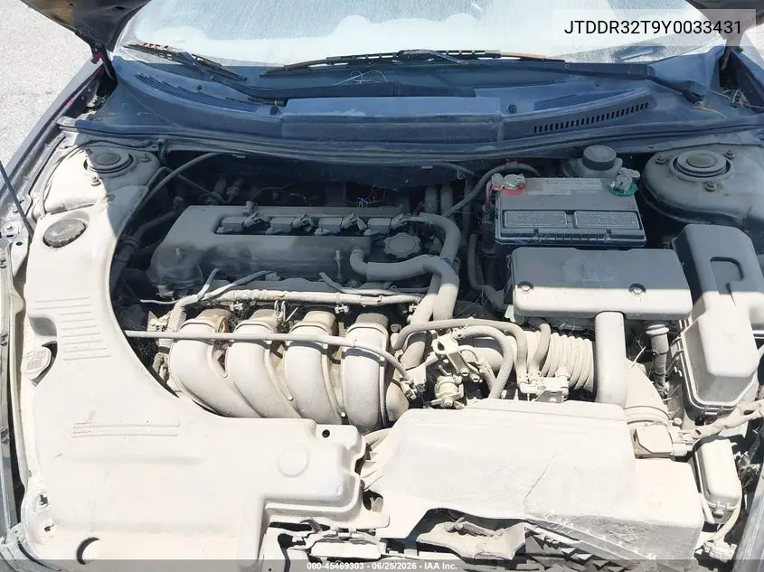 2000 Toyota Celica Gt VIN: JTDDR32T9Y0033431 Lot: 45469303