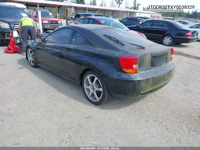 2000 Toyota Celica Gt VIN: JTDDR32TXY0038329 Lot: 45639909