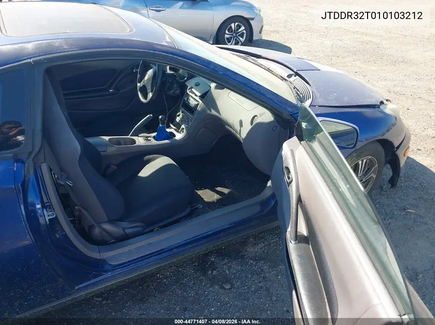 2001 Toyota Celica Gt VIN: JTDDR32T010103212 Lot: 44771407